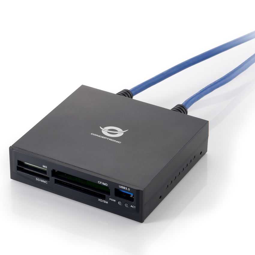 Lector de Tarjetas Conceptronic Interno USB 3.0 CMULTIFP35U3