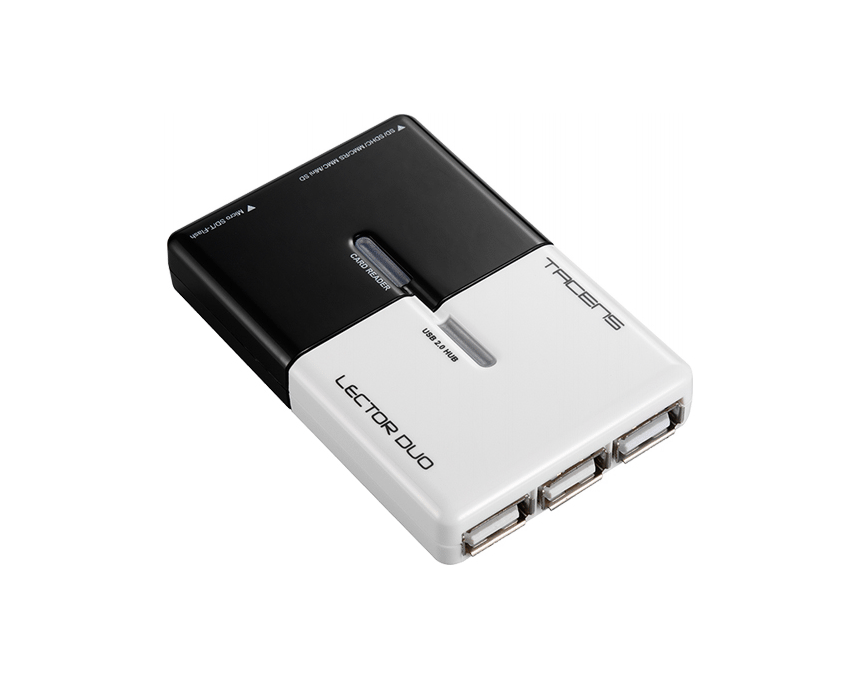 Lector de Tarjetas Externo TACENS DUO y Hub 3xUSB imagen 2