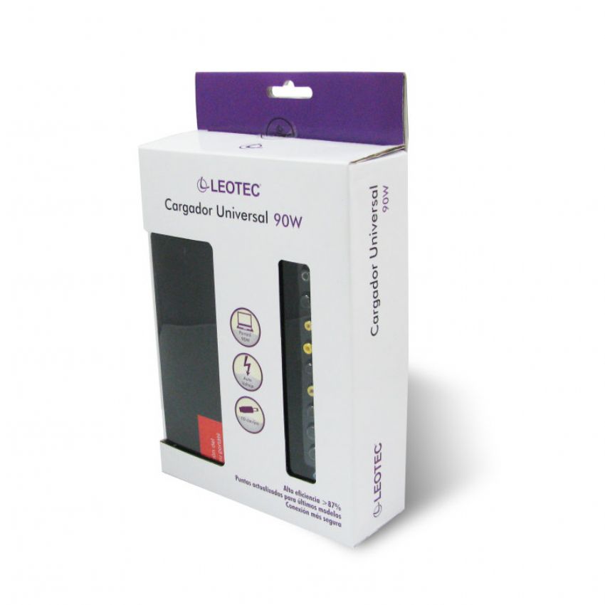 Leotec Cargador Universal para Portátiles 90 Wattios imagen 2