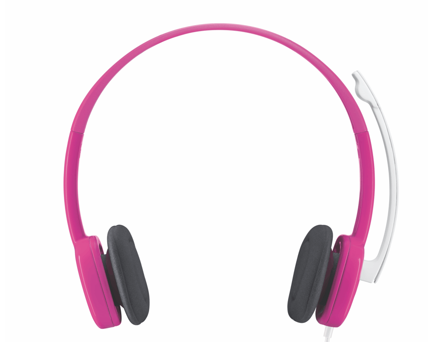 Logitech Auriculares con Micrófono Stereo Headset H150 Cranberry