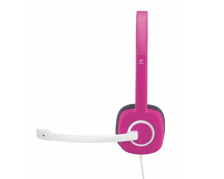 Logitech Auriculares con Micrófono Stereo Headset H150 Cranberry imagen 2