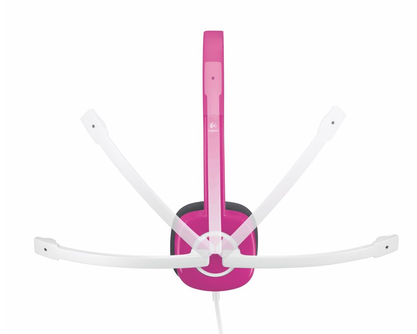 Logitech Auriculares con Micrófono Stereo Headset H150 Cranberry imagen 3