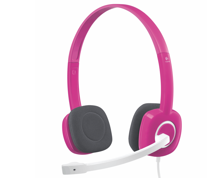 Logitech Auriculares con Micrófono Stereo Headset H150 Cranberry imagen 5