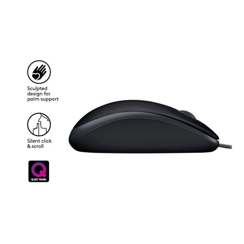 Logitech B110 Silent Ratón Negro USB imagen 2