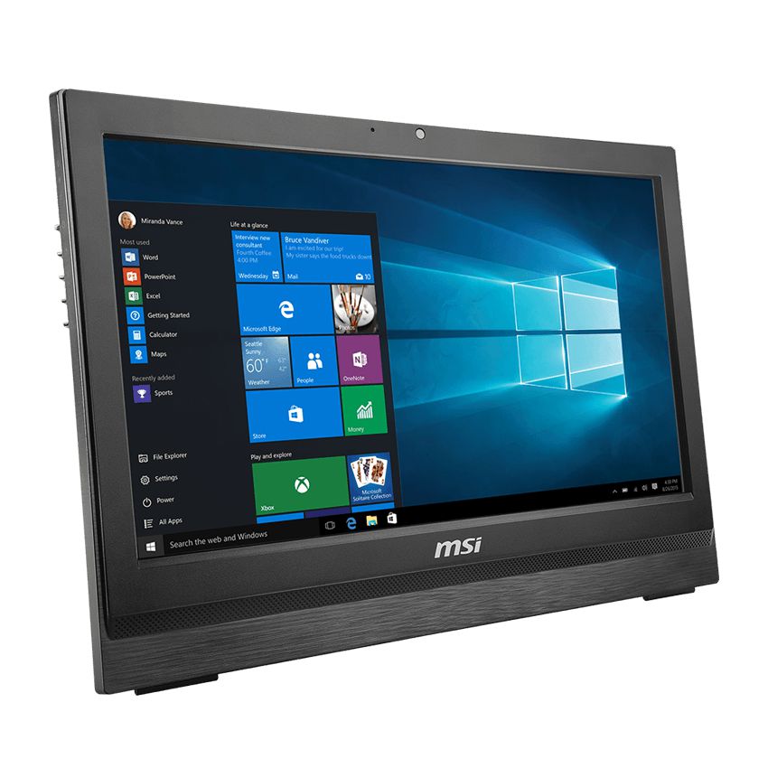 MSI AIO PRO 20 6M (016XEU) intel G4400 4GB 1TB 20" HD+ Tactil intel HD Sin SO imagen 2