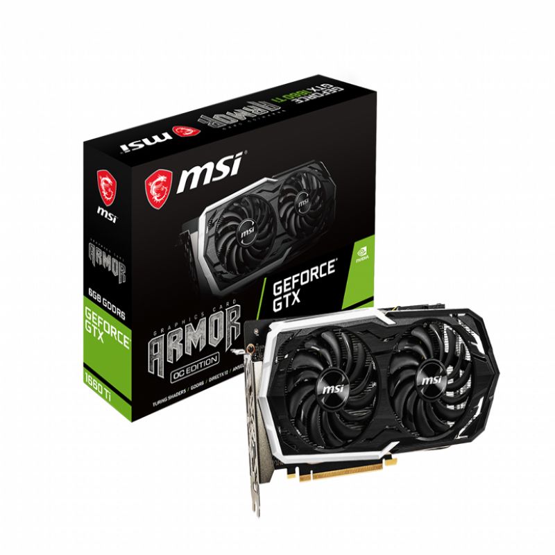 MSI GeForce GTX 1660 Ti Armor 6 GB DDR6 OC