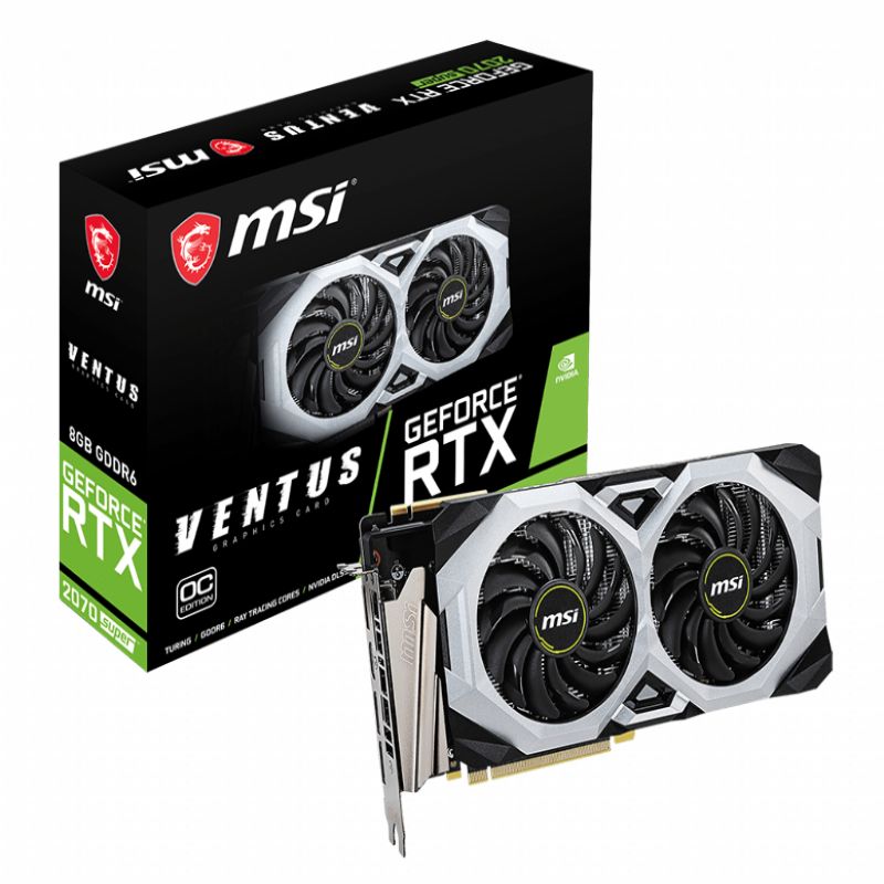 MSI GeForce RTX 2070 Super Ventus 8 GB DDR6 OC