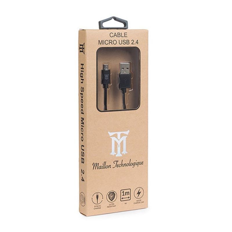 Maillon Cable USB 2.0 A Micro USB 1m Negro imagen 2