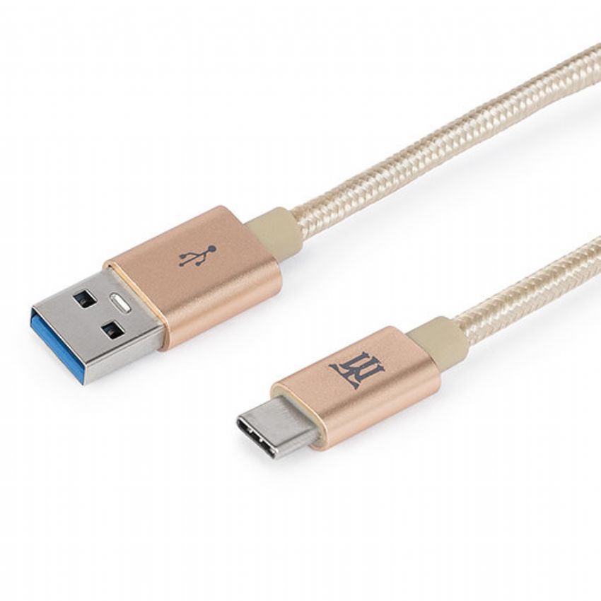 Maillon Cable USB Tipo C 3.0 Premium Aluminio Dorado 1m
