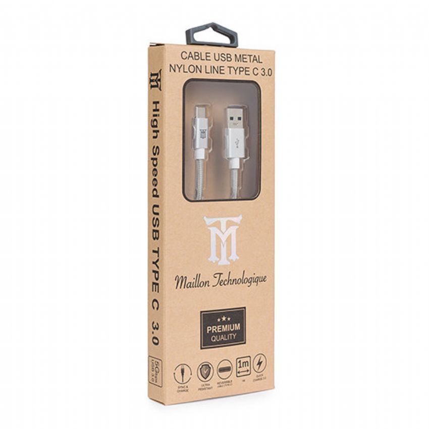 Maillon Cable USB Tipo C 3.0 Premium Aluminio Dorado 1m imagen 2