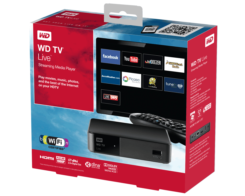 Media Player Western Digital TV Live Streaming LAN Full HD imagen 5