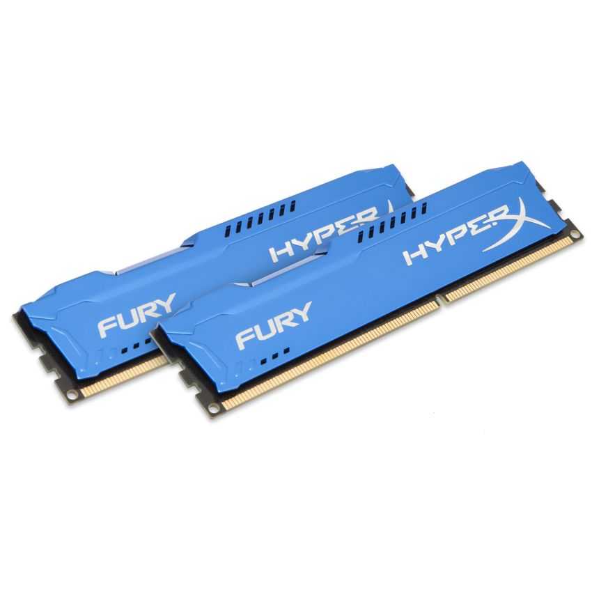 Memoria DIMM Kingston 2 x 8 Gb. DDR3 1866 HyperX Fury BLUE HX318C10FK2/16