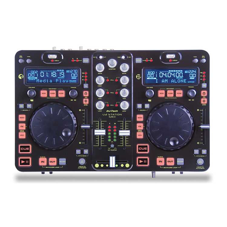 Mesa Mezclas DJ TECH U2 Station MKII Scratch USB imagen 2