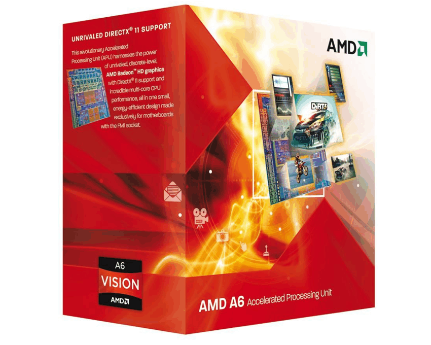 Microprocesador AMD A6 X4 3500 FM1 2.4Ghz 3MB