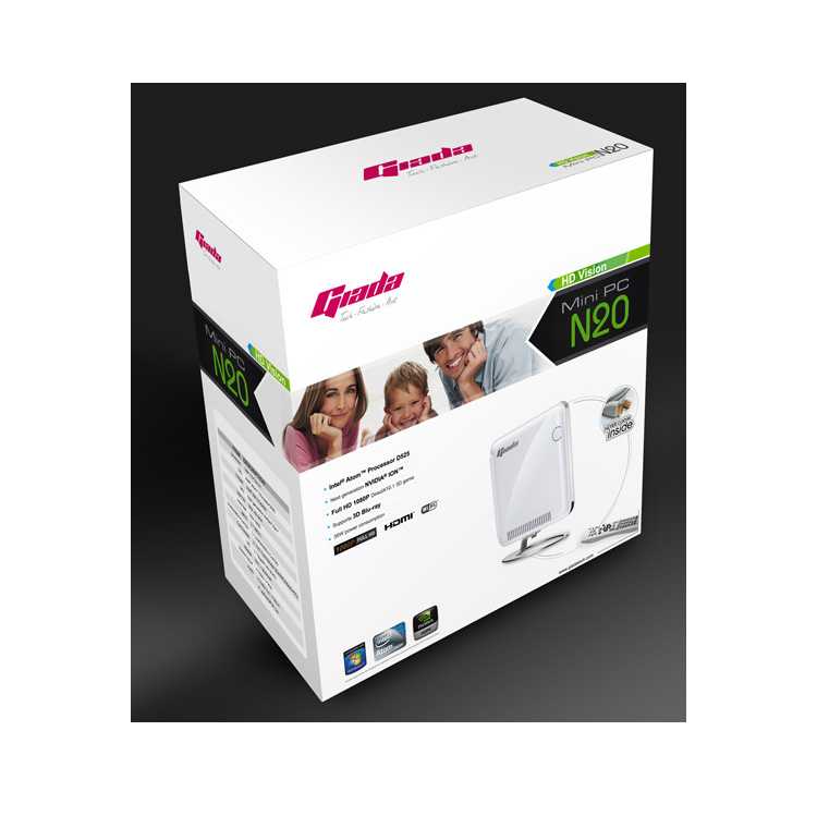 Mini PC GIADA Slim N20 320GB Wifi/N/ Negro