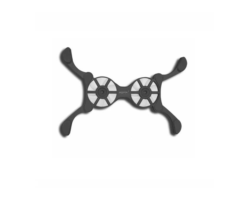 Mini Soporte APPROX refrigerante para portatil de 12 a 17 pulgadas Negro