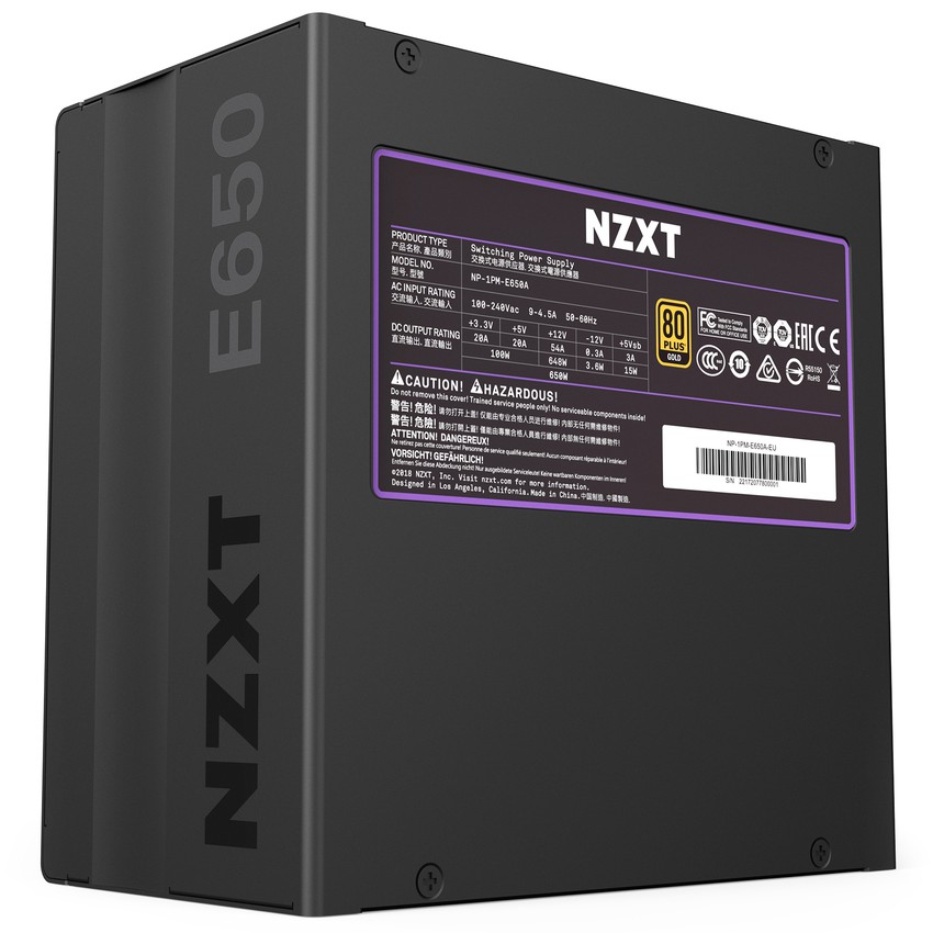 NZXT E650 650W 80+ Gold Full Modular