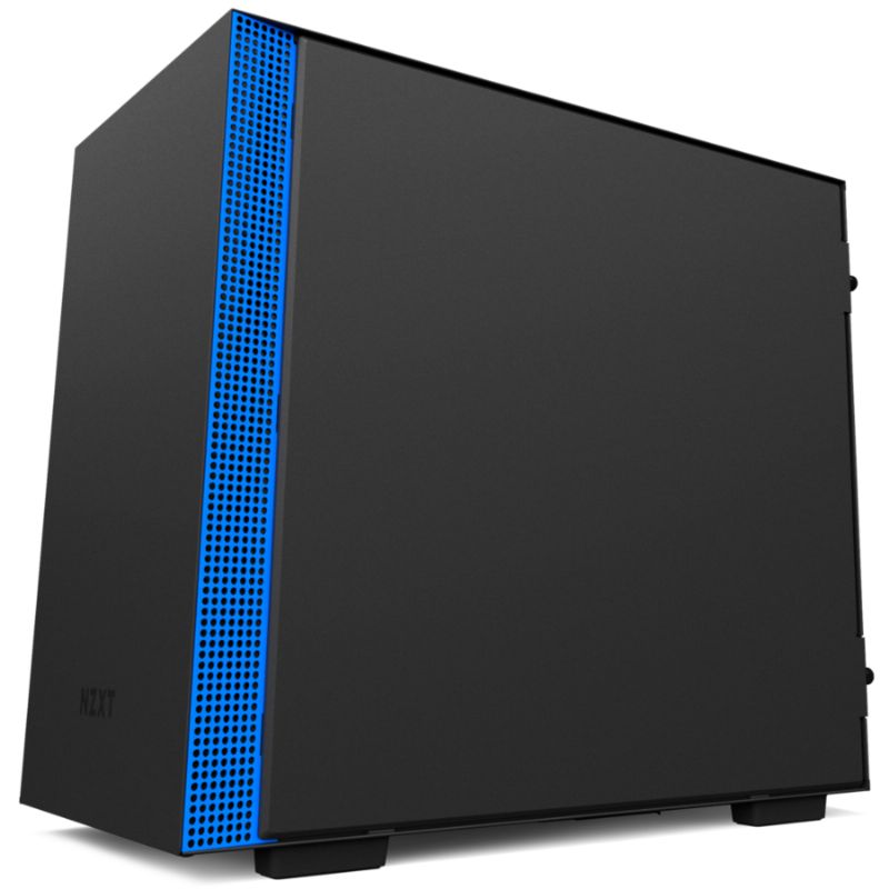 NZXT Mini ITX H200i Cristal Templado Negro Mate-Azul imagen 2
