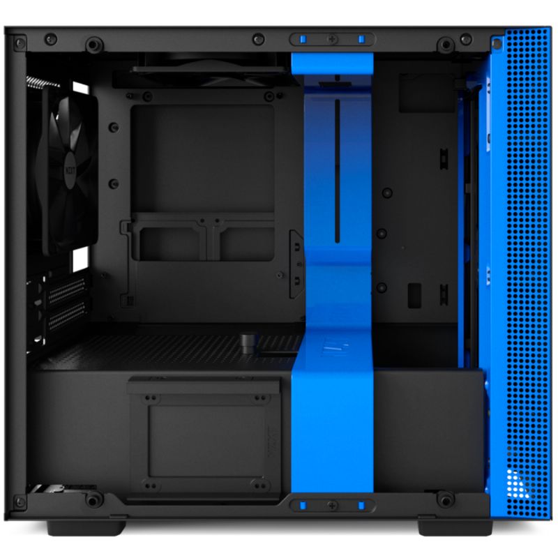NZXT Mini ITX H200i Cristal Templado Negro Mate-Azul imagen 3