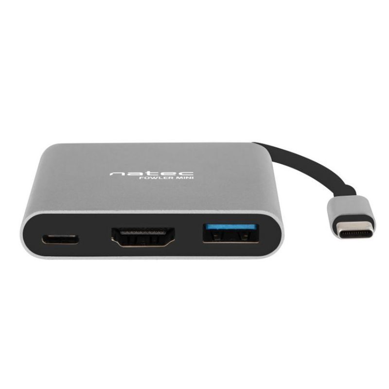 Natec Adaptador Multipuerto USB TIpo C a USB 3.0 y HDMI 4K imagen 2
