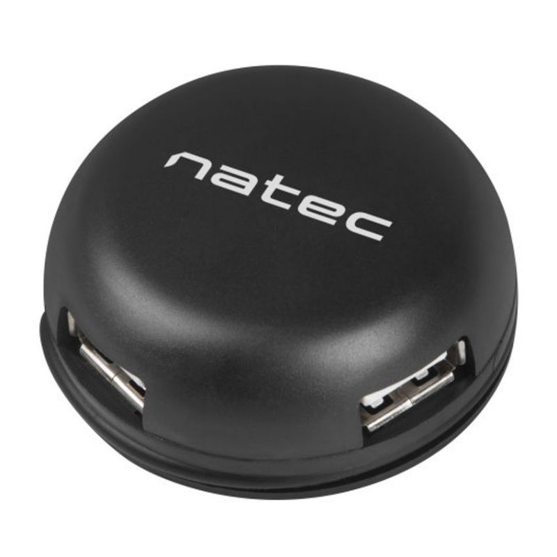 Natec Bumblebee HUB 4 Puertos USB 2.0 Negro imagen 2