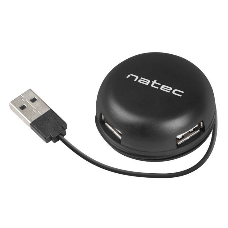 Natec Bumblebee HUB 4 Puertos USB 2.0 Negro imagen 4