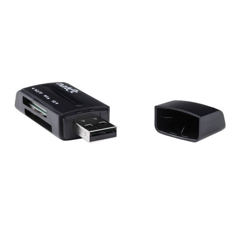Natec MINI ANT 3 Lector SD MMC M2 MicroSD a USB 2.0 Negro imagen 2