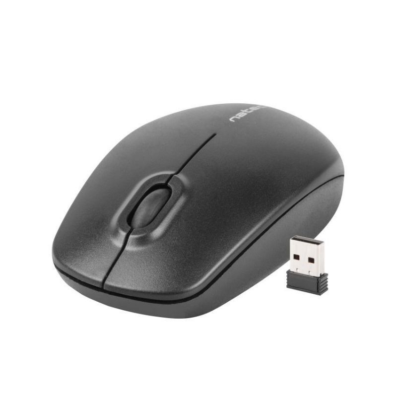 Natec Merlin Ratón Inalámbrico Negro 1600 Dpi