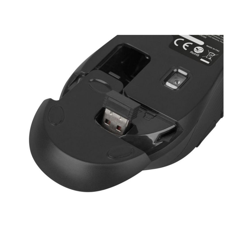 Natec Robin Ratón Inalámbrico Negro USB 1600 Dpi imagen 4