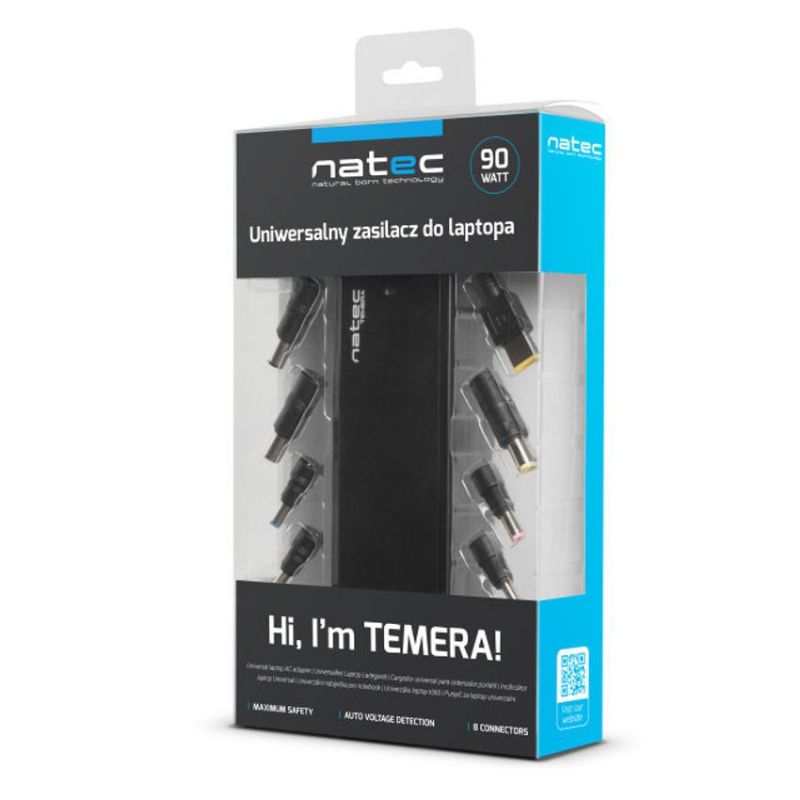 Natec Temera 90 Cargador Universal Portátil 8 Conectores 90W imagen 5