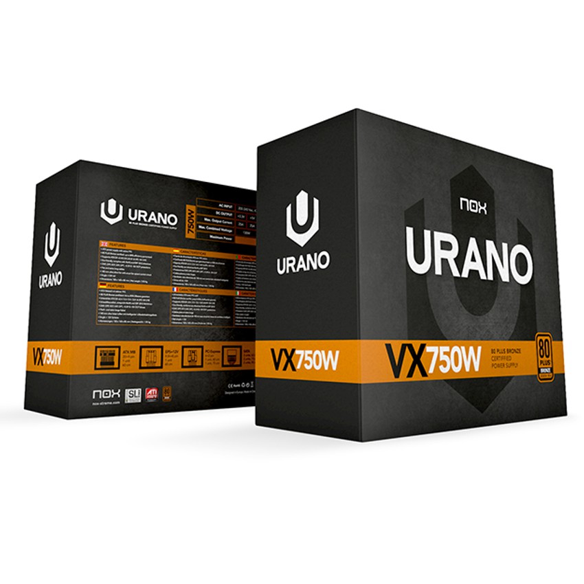 Nox  Urano VX750 750W 80+ Bronze imagen 5
