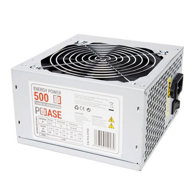 PCCASE PCA-EP500 Fuente de Alimentación 500 Wattios Plata