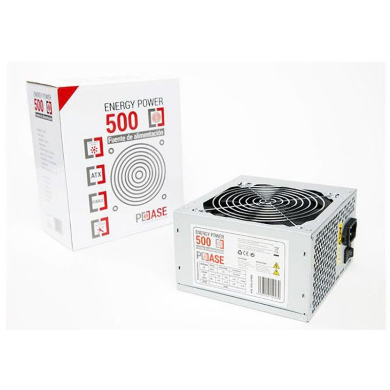 PCCASE PCA-EP500 Fuente de Alimentación 500 Wattios Plata imagen 4