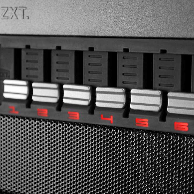 Panel RPM NZXT Sentry Mix 6 Fans LED colores imagen 3