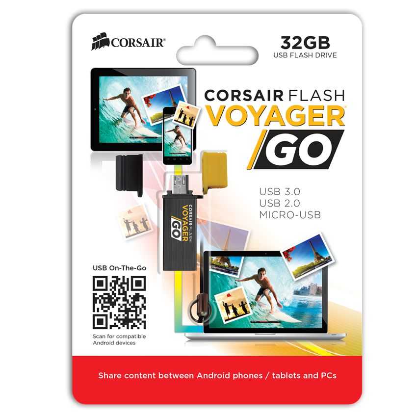 Pen Drive Corsair Voyager GO 32Gb. USB 3.0 y OTG CMFVG-32GB-EU imagen 5