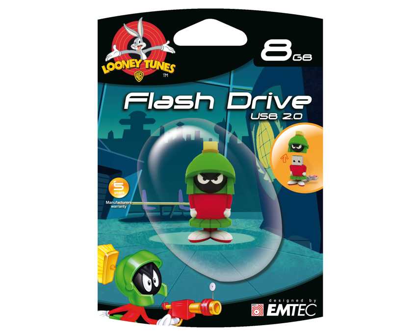 Pen Drive EMTEC 8 Gb. USB 2.0 MARVIN MARCIANO imagen 5