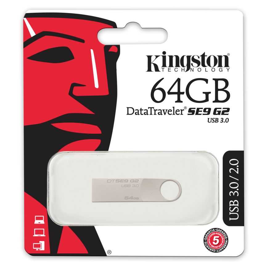 Pen Drive KINGSTON DataTraveler SE9 G2 64 Gb. USB 3.0 DTSE9G2/64GB imagen 5