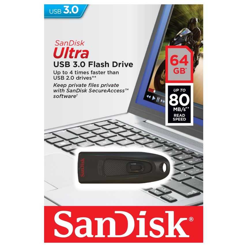 Pen Drive SANDISK 64 Gb. USB 3.0 Cruzer Ultra imagen 4
