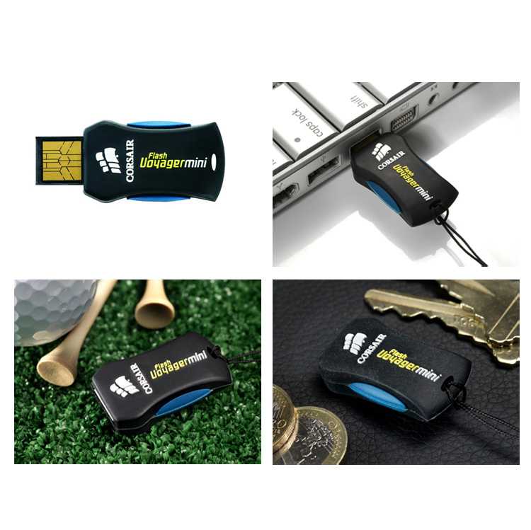 Pendrive 8GB CORSAIR FlashVoyagerMini USB Retractil imagen 3