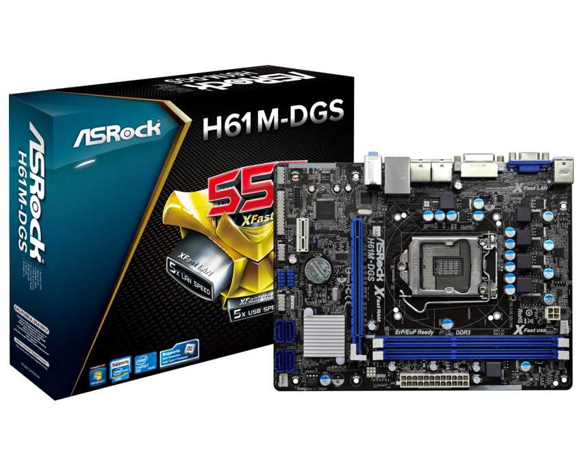 Placa Base Asrock H61M-DGS imagen 2
