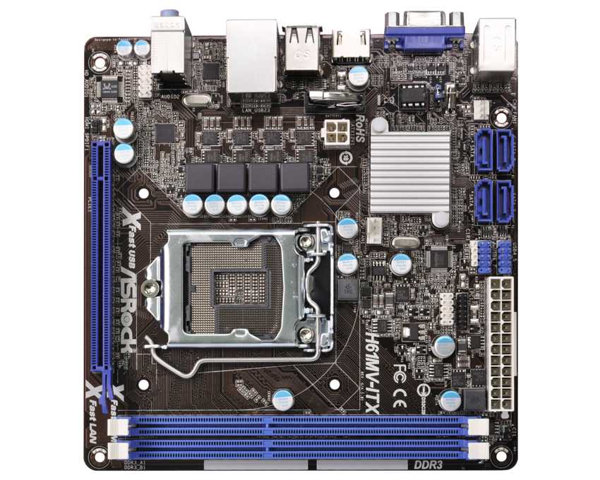 Placa Base Asrock H61MV-ITX