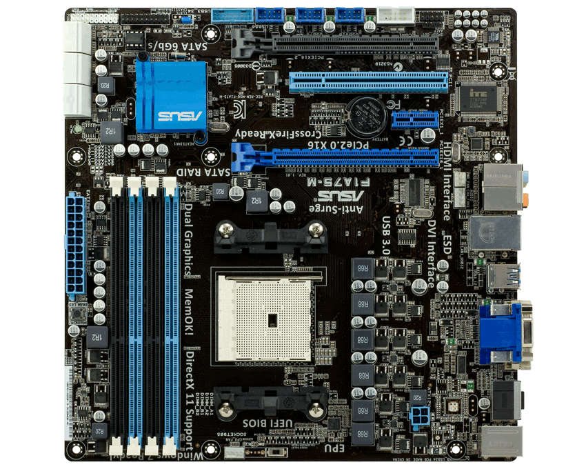 Placa Base Asus AMD F1A75-M imagen 3