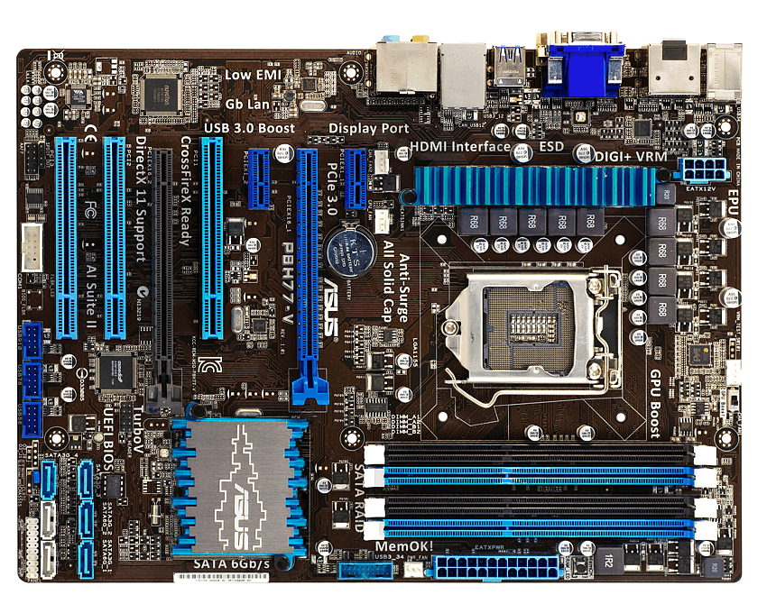 Placa Base Asus P8H77-V  imagen 2