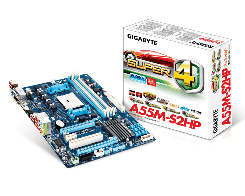 Placa Base Gigabyte AMD GA-A55M-S2HP imagen 2
