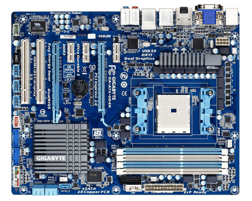 Placa Base Gigabyte AMD GA-A75-UD4H