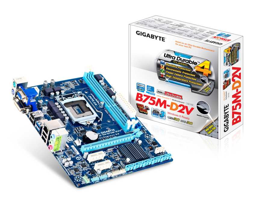 Placa Base Gigabyte B75M D2V imagen 2