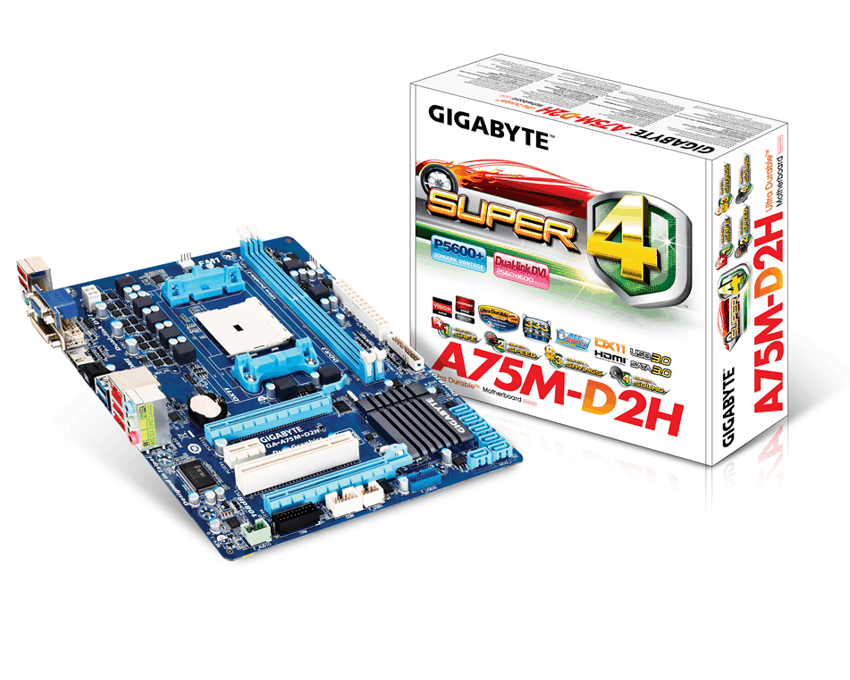 Placa Base Gigabyte GA-A75M-D2H imagen 2