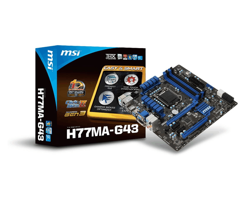 Placa Base Msi H77MA-G43