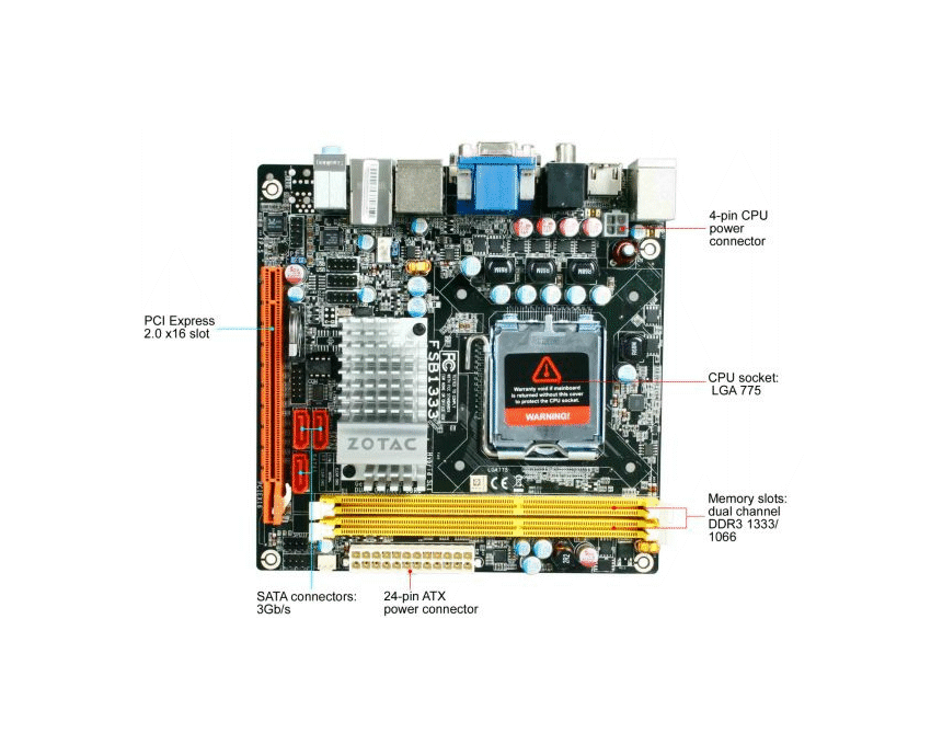 Placa base Zotac GF9300-K-E imagen 3