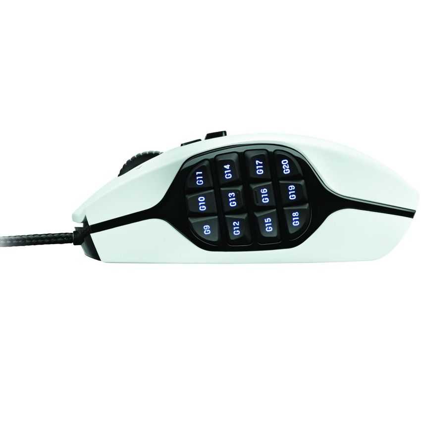 Raton Gaming LOGITECH G600 MMO Nueva edicion Blanco imagen 2